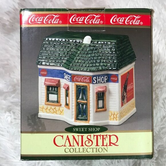 Vintage Coca-Cola Canister Collection 'Sweet Shop' Miniature Canister - Picture 3 of 8